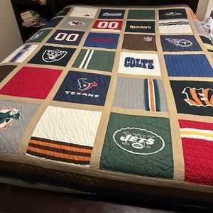 Pottery Barn Teen NFL AFC Full/Queen Quilt - patchwork